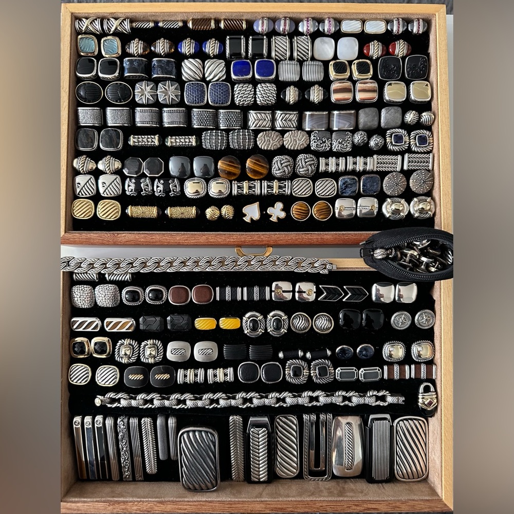 🔥🔥🔥David yurman cufflinks,tie clips,money clips.bracelets.